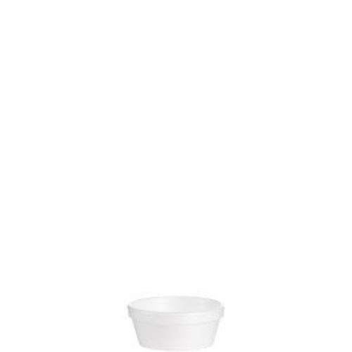 Foam Food Container 2 oz White