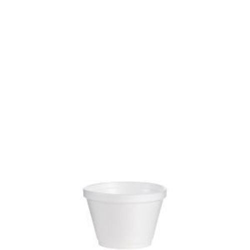 Foam Food Container 6 oz White