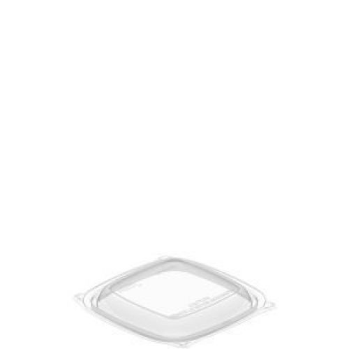 PET Lid For 8 oz -16 oz Black Squar Bowl Clear