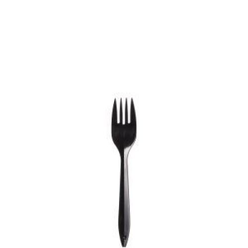 Fork Medium Weight Black 6 1/8''