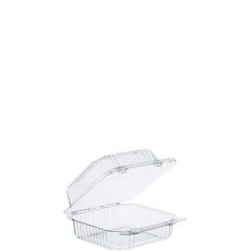 Pet Clear Hinged Lid Container Stay Lock 5.3'' X 5.6'' x 2.8''