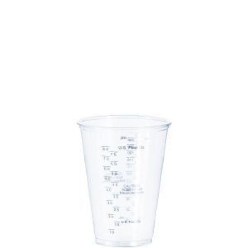 Tall PET Graduated Medical Cup 10 oz Clear