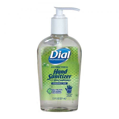 Dial Hand Sanitizer Bottle With Pump 7.5 oz Fragrance-free Pack 12 /cs
