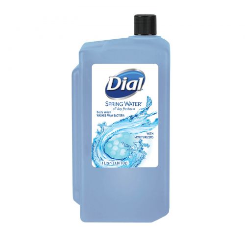 Dial Antibacterial Body Wash Spring Water 1 liter Pack 8 / cs