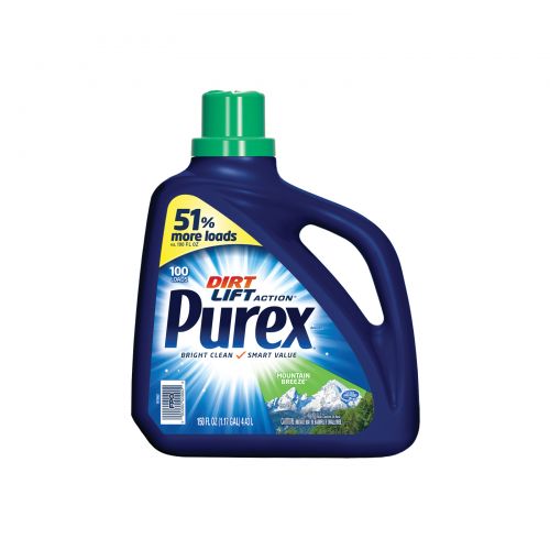 Purex Ultra Concen Liquid Detergent 150 oz Mountin Breeze Pack 4 / cs