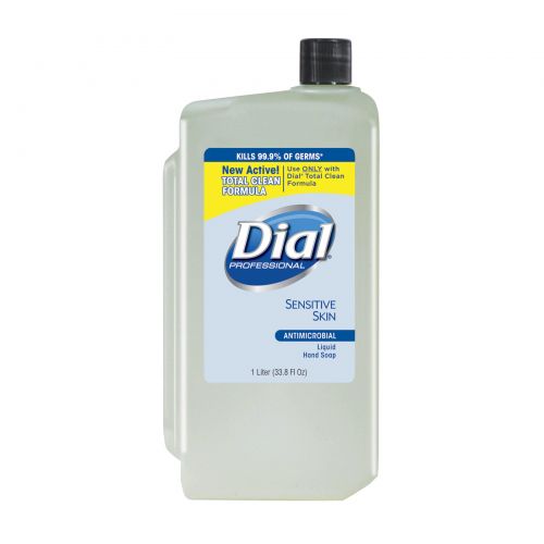 Dial Liquid Sensitive Skin Soap Refill 1 Liter Clear Pack 8 / cs
