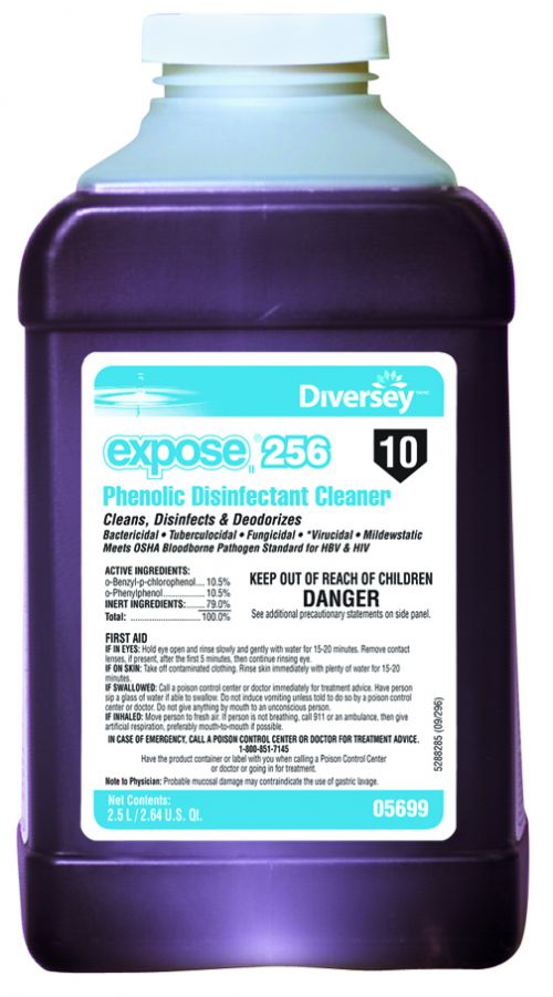 Expose II 256 Phenolic Disinfectant 2.5 Liter Pack 2 / cs