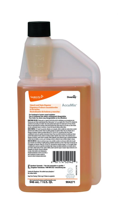 Diversey Stench and Stain Digester 32 oz Pack 6 / cs