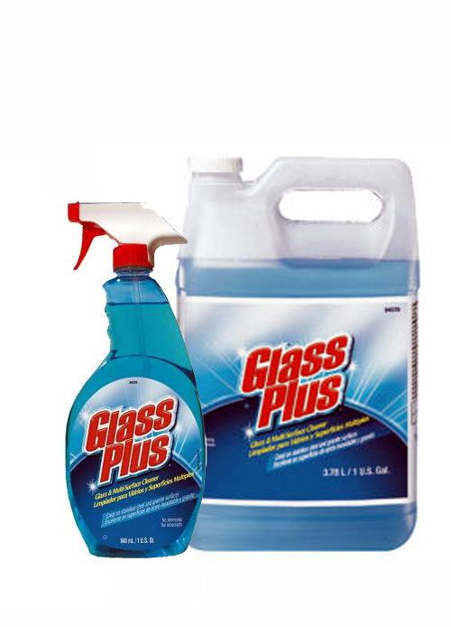 GLASS PLUS Glass Cleaner 32 oz RTU Trigger Sprayer Pack 12/32oz