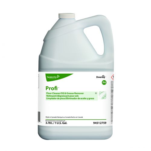 Profi Oil & Grease Remover Floor Cleaner 1 Gallon Pack 4 / cs