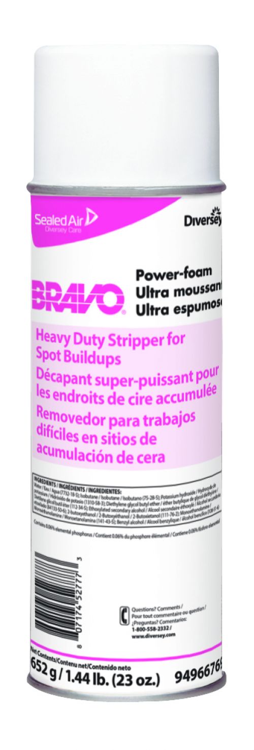 Diversey Power Foam Heavy Duty Stripper For Spot Build Up 23 oz Pack 12 / cs