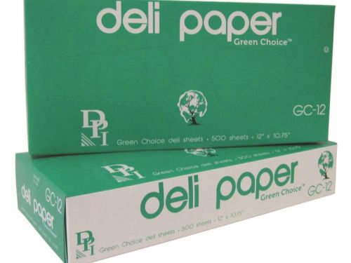 Durable Packaging 12 X 10.75" Interfold Deli Wrap Green Choice Natural Pack 12/500