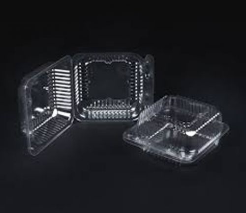 Durable Packaging 8x8x3 7/16 Clear Hinged Deep Pack 250