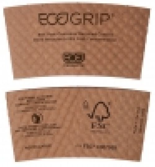 Eco-Products EcoGrip Hot Cup Sleeves Renewable & Compostable Pack 1300 / cs