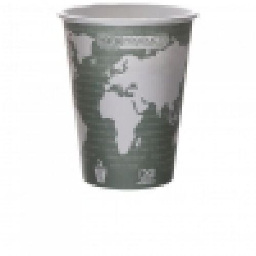 Eco-Products World Art Hot Cups Renewable & Compostable - 12 oz Pack 1000 / cs