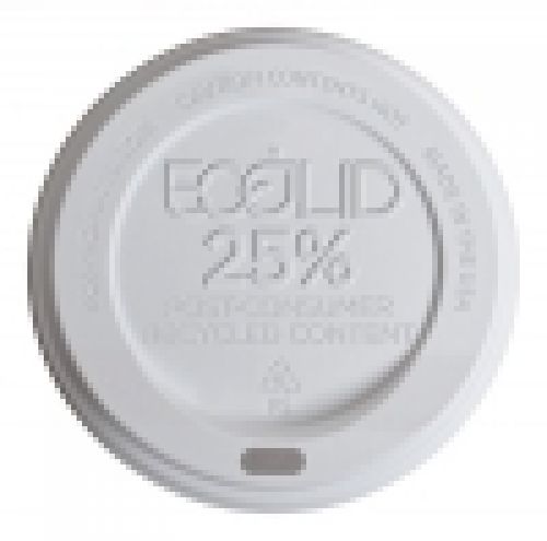 Eco-Products EcoLid Hot Cup Lid For 10-20oz Cups White 25% Recycled Content Pack 1000 / cs
