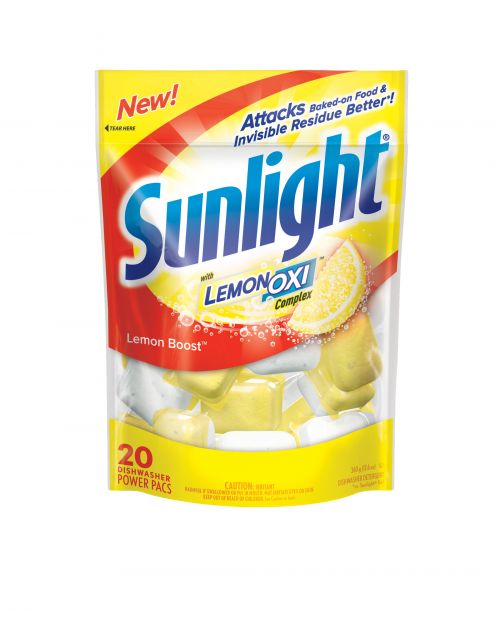 Sunlighteâ€š Auto Dish Powder with LemonOxieÂ¢â€žÂ¢ Complex attacks tough baked-on food and invisible residue!