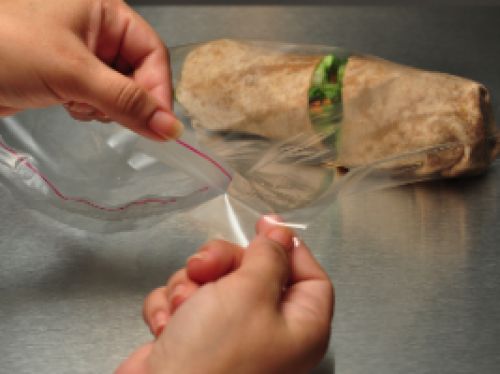 Elkay 5 x 5 + 1 lip & Tape Resealable Cookie / Sandwich bag 1.25 Mil Pack 1000