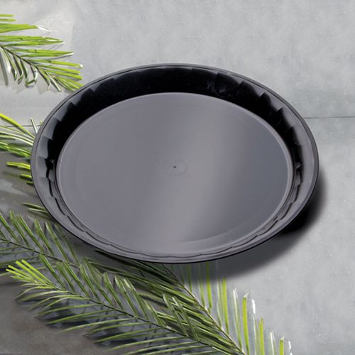 EMI Yoshi 12 Round Black ConServe Tray Recycled Polypropylene Pack 25