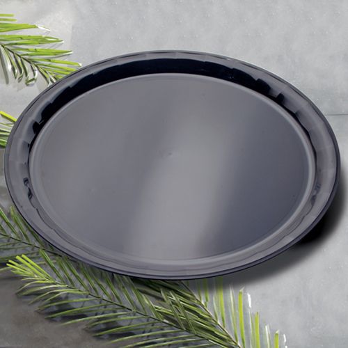 EMI Yoshi 18 Round Black ConServe Tray Recycled Polypropylene Pack 25