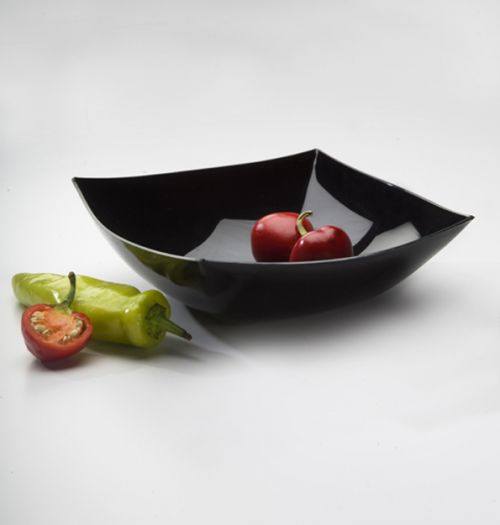 EMI Yoshi 32 oz Black Square Bowl Pack 50