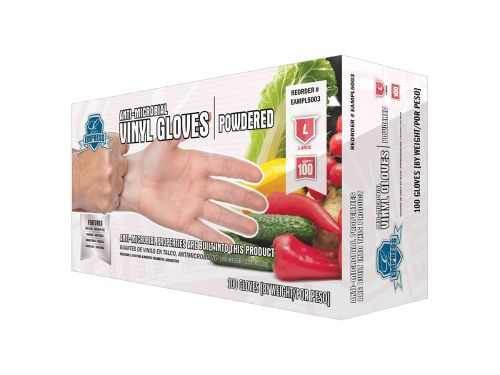 Empress Vinyl Gloves Powder Free Large Pack 10 / 100 cs