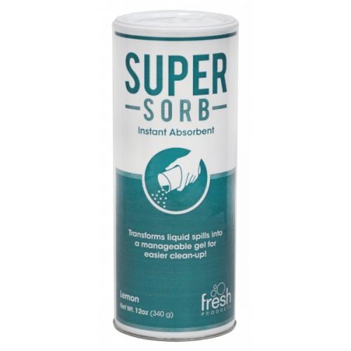 Fresh Products Supersorb Turns Liquids To Solids Absorbs 60x Lemon 12oz Can Pack 6 /bx