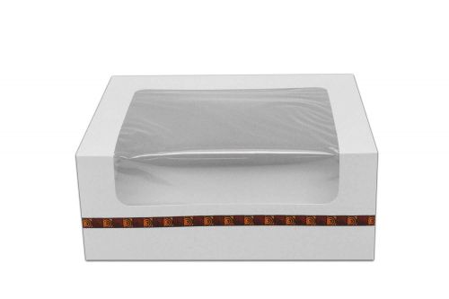 Inno-Pak 10x8x4 Donut Carton With Window .016 SBS 3-Color Print Harvest Pack 100