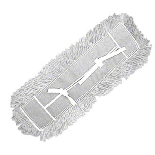 Performance Plus Dust Mop Cut End-Tie Reusable White 5 x 24 Pack 12 / cs