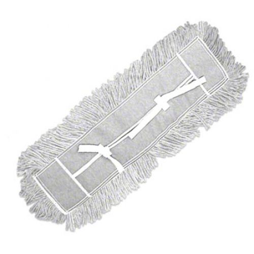 Performance Plus Dust Mop Cut End-Tie Reusable White 5 x 48 Pack 12 / cs
