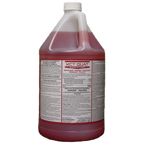 Kor Chem KCT Quat Concentrated No Rinse EPA Disinfectant 1 Gallon Pack 4 / cs