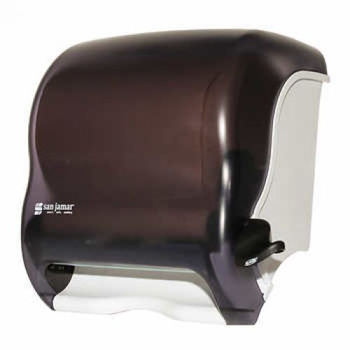 San Jamar Element Lever Roll Towel Dispenser Black Printed "Enviromaster" Pack 1 / EA