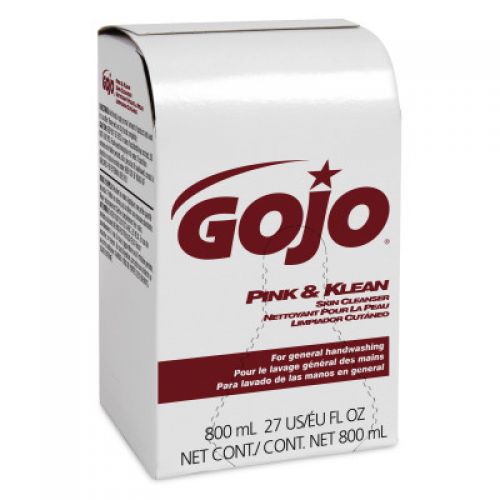 Gojo Pink & Klean Skin Cleanser 800 ml refills Pink Pack 12 / cs