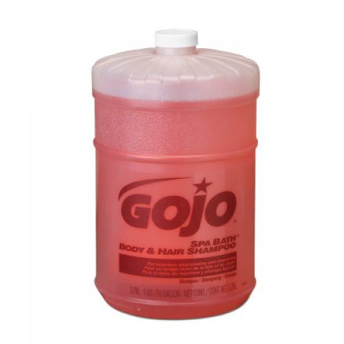 Gojo Spa Bath Body & Hair Shampoo 1 Gallon Flat Top Orange Pack 4 / cs
