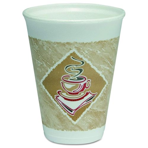 Cafe G Foam Cup 12 oz White With Cafe G design