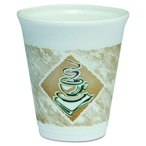 Cafe G Foam Cup 8 oz White With Cafe G design