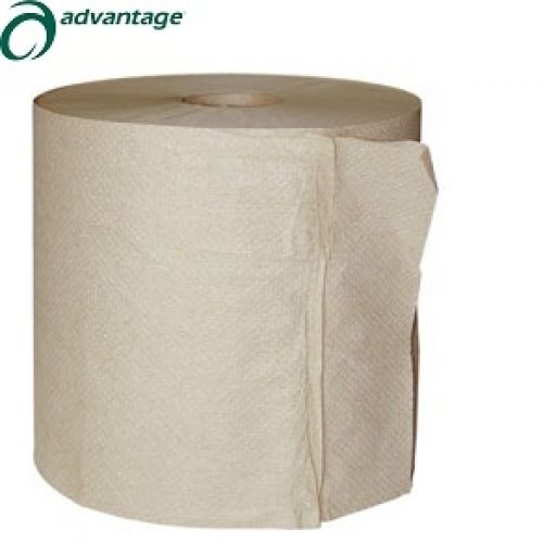 ReNature 1-Ply Hardwound Towel Roll 8''x800', Natural (6 Rolls)