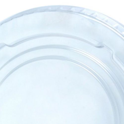 LKC12/20 Kal-Clear/Nexclear Flat No-Slot Drink Cup Lid, Clear, 100/Pack