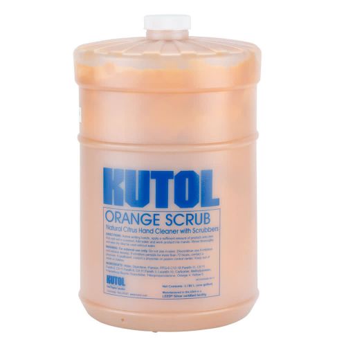 Kutol Orange With Scrubbers Hand Cleaner Citrus Perlite 1 Gallon Flat Top Pack 4 / cs