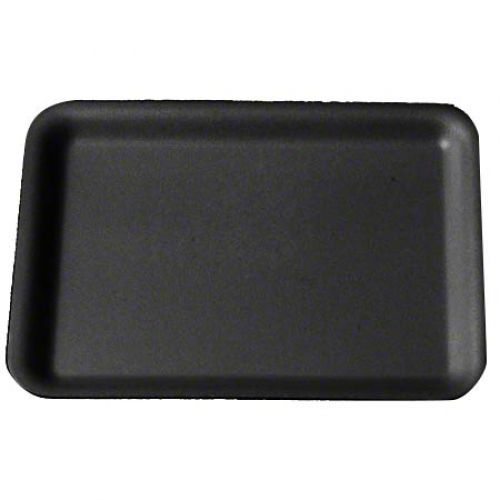 #20S Foam Food Tray 8.5''x6.5''x0.5'', Black, 125/Pack