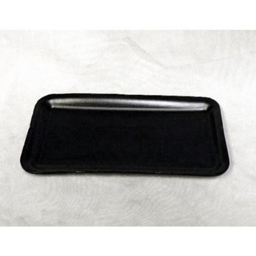 #17S Foam Food Tray 8.25''x4.75''x0.5'', Black, 125/Pack