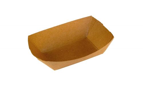 SQP 1/4lb Kraft Food Tray Pack 4/250