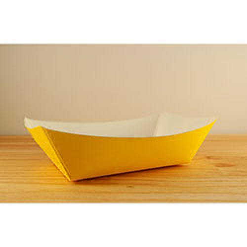 SQP 3lb Yellow Food Tray Pack 4/125