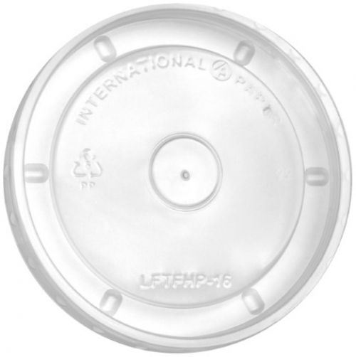 IP Lid for Food Container Clear PP Hot Flat Fits 8oz Containers Pack 20/50