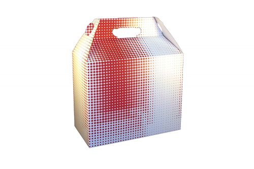 SQP 9.5x 5x 8 Barn Box Large Red Plaid Pack 125