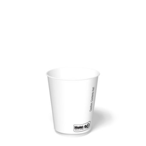 IP 12oz Hold&Go Insulated Hot CUP Plain White Pack 20/30