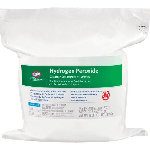 Hydrogen Peroxide Disinfecting Wipes Refill, 185 Count
