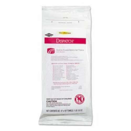 Hopsital Cleaner 9x10'' Disinfectant Towels w/ Bleach, 60 Count