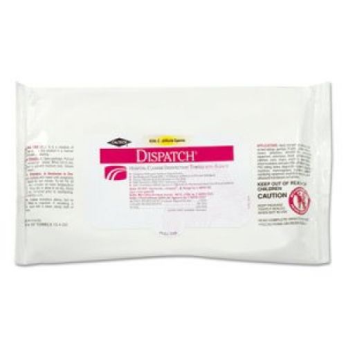 Hopsital Cleaner 7x8'' Disinfectant Towels w/ Bleach, 40 Count