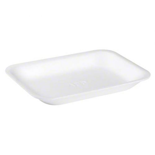 Cascades Plastics White Foam Tray 9x7x7/8 Pack 400